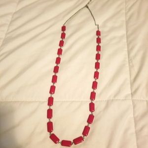 Hot Pink & Silver Necklace